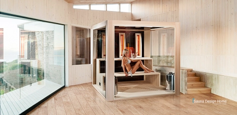 Biosauna Cube Luxury im Minimal-Stil Stuttgart