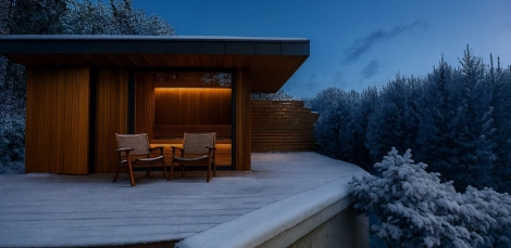 Außensaunahause Außensaunahause