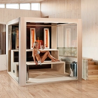 Biosauna Cube Luxury im Minimal-Stil Stuttgart